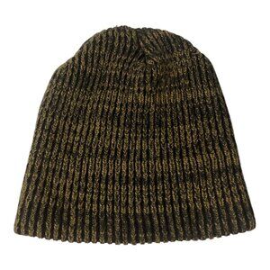 Artex Union Made USA Knit Beanie Hat – Black Brown Marled – One Size – Vintage A